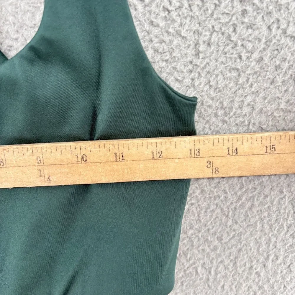 Girlfriend Collective Sports Bra Dark Green Size Small